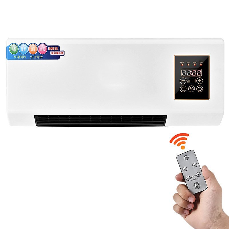 WallBreeze Wall-mounted heater and cooler with remote control